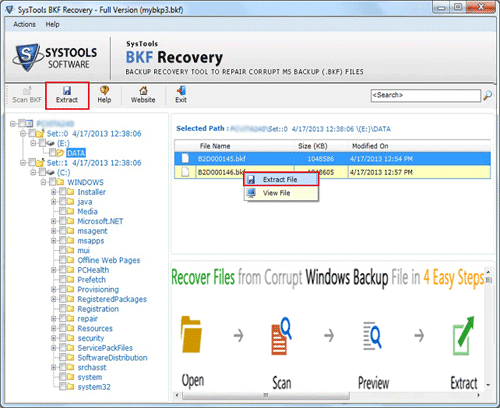 bkf repair tool, repair bkf file, windows bkf recovery software, backup file contains unrecognized data and cannot be used, how 